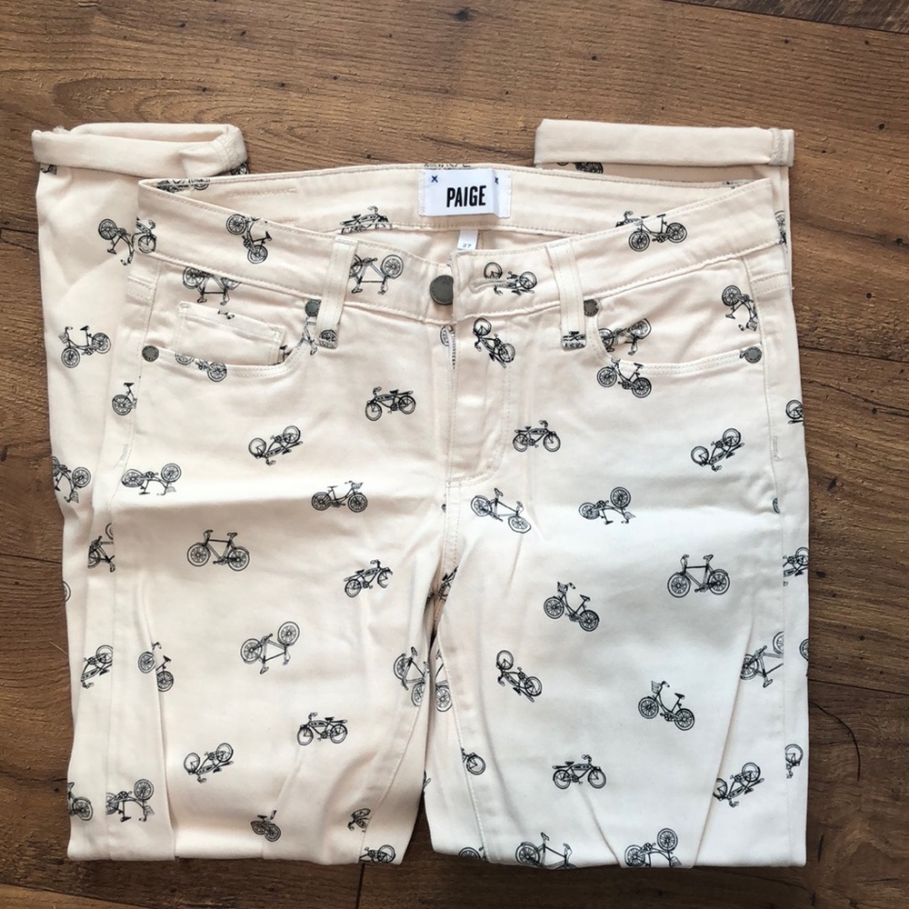 Paige bike print pants